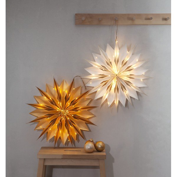 Valge jõuluvalgusti kaunistus ø 45 cm Flinga - Star Trading-image-3