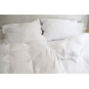 Valge musliinist voodipesu üheinimesevoodile 140x200 cm Plain Muslin - Butter Kings