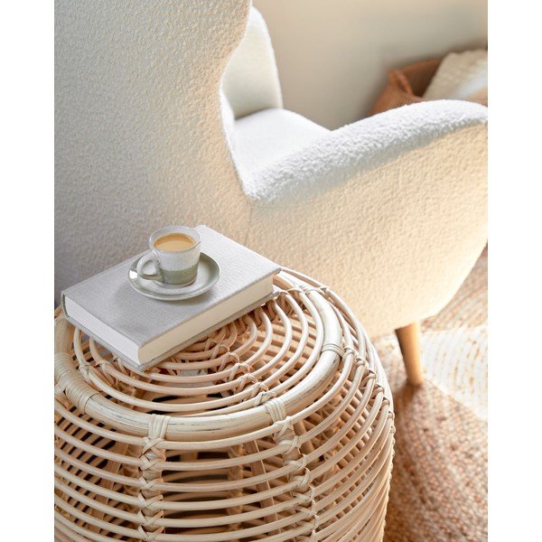 Rotangist ümmargune abilaud ø 45 cm Kohana - Kave Home-image-2