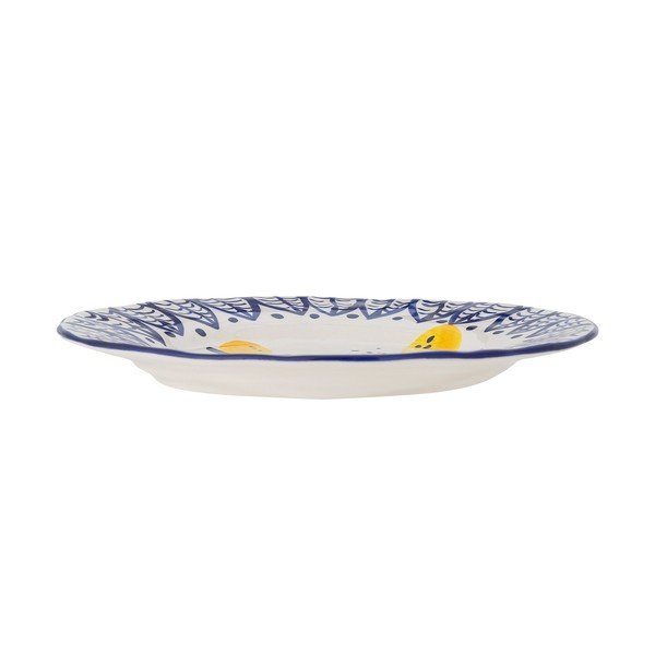 Valge/sinine kivikeraamiline serveerimistaldrik ø 27 cm Maxima - Bloomingville
