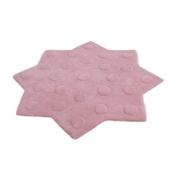 Dětský růžový koberec Stella, 90 cm