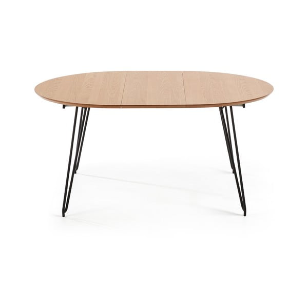 Tammepuidust pikendatav söögilaud, ø 120 cm. Novaks - Kave Home-image-3