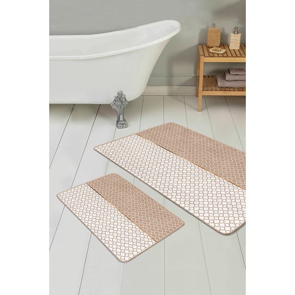 Beežid vannitoamatid 2tk komplektis 60x100 cm – Mila Home-image-2