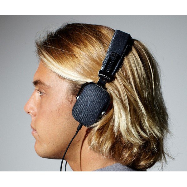 Pánská sluchátka s džínovými detaily Frends Denim-image-1