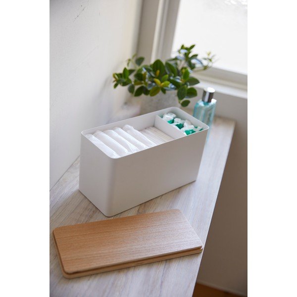 Valge korraldaja vineerist kaanega Yamazaki Rin - YAMAZAKI-image-2