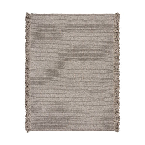 Hall käsitsi kootud villasegu vaip 200x290 cm Rene Fringed Ribbed - Flair Rugs