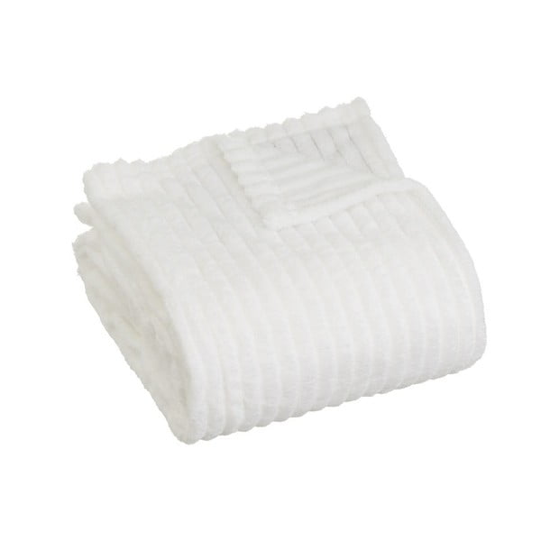 Valge mikroplüüsist tekk 130x160 cm Fur Velvet - Casa Selección