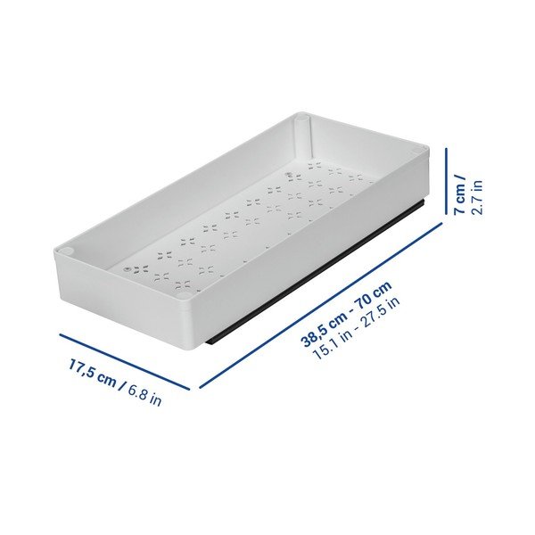 Valge reguleeritav plastmassist lisariiul 17x38,5 cm Simon - Wenko-image-1