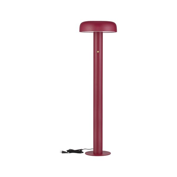 Burgundia värvi metallist hämardatav LED-põrandalamp (kõrgus 142 cm) Noelia - Nova Luce