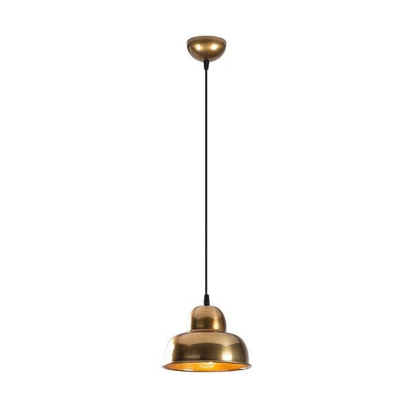Kuldne rippvalgusti metallist varjuga ø 20 cm - Opviq lights-image-2