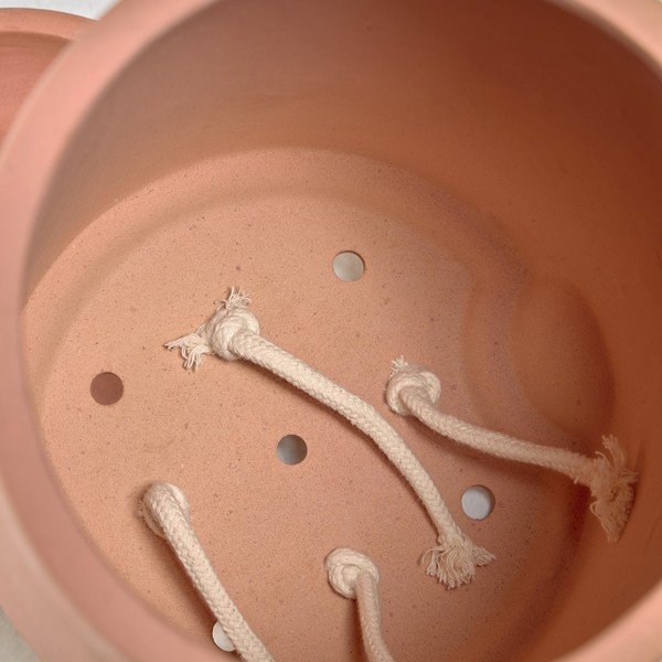 Terrakotast isevoolav istutusanum koos kausiga Lelis, kõrgus 26 cm Luigina - Kave Home-image-3