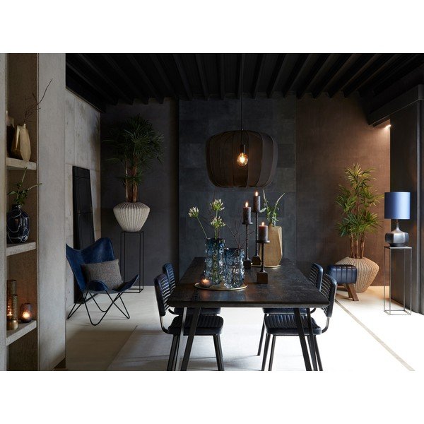 Mustad kunstnahast söögitoolid 2 tk Masana - Light & Living-image-1
