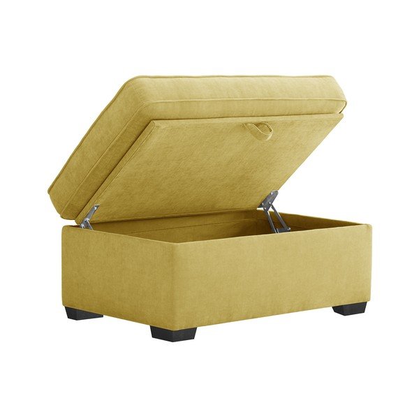Kollane pouf koos hoiuruumiga Serena - Jalouse Maison-image-2