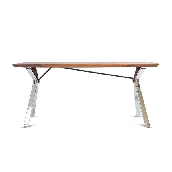 Jídelní stůl s deskou z ořechového dřeva Charlie Pommier Serious, 200 x 100 cm