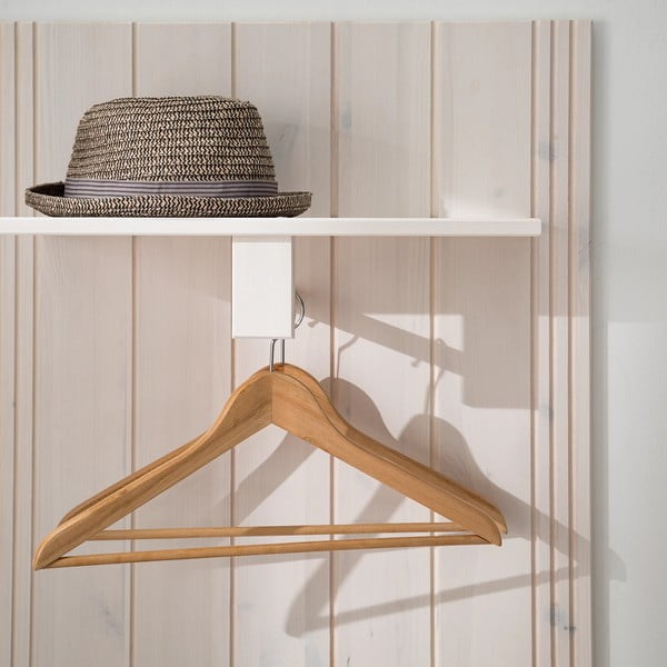 Valge männipuidust esikukomplekt 60x120x25 cm Anita - Støraa-image-4