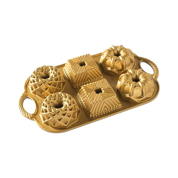 Vorm 6 mini kooki jaoks, kuldse värvusega, 800 ml Minimix - Nordic Ware