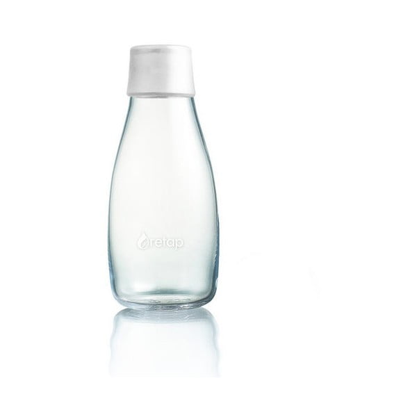 Piimavärviline valge klaaspudel, 300 ml - ReTap