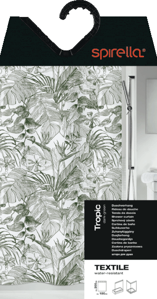 Dušikardin 180x200 cm Tropic - Spirella-image-4