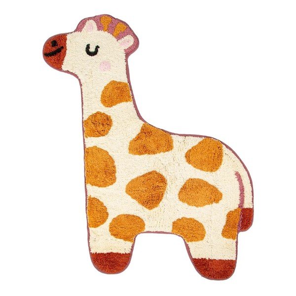Oranžikas ja beež laste puuvillane vaip , 57 x 80 cm Giraffe - Sass & Belle