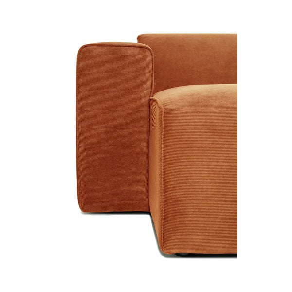 Oranž kordvillane nurgadiivan (vasakpoolne nurk) Sting - Scandic-image-4