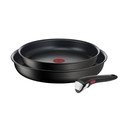Mittenakkuva pinnaga ja eemaldatava käepidemega alumiiniumpannid, 2 tk komplektis ø 28 cm INGENIO Eco Resis L3979102 - Tefal