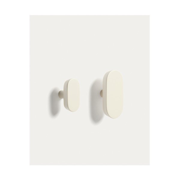 Kreemid pöögipuidust seinakonksud 2tk komplektis Arely - Kave Home-image-3