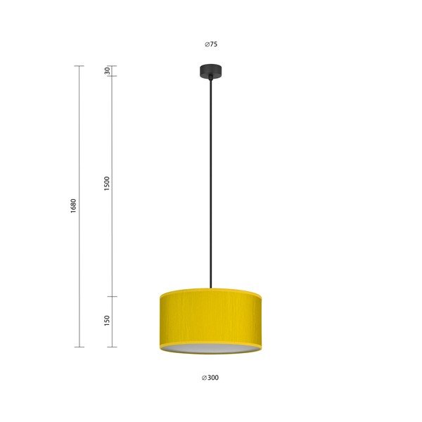 Kollane rippvalgusti ø 30 cm Doce - Sotto Luce-image-4