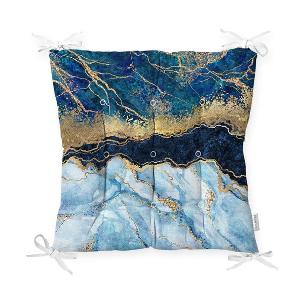 Tooli istmepadi Sinine marmor, 40 x 40 cm - Minimalist Cushion Covers
