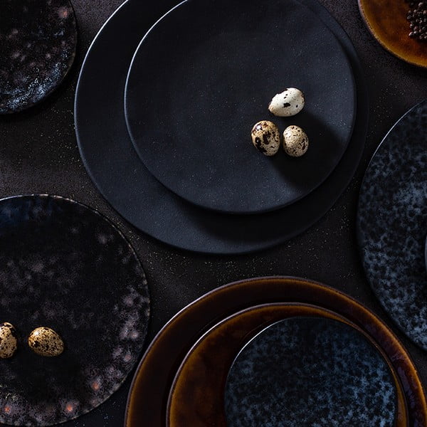 Must-hall kivikeraamikast magustoidutaldrik ø 22 cm Roda - Costa Nova-image-1