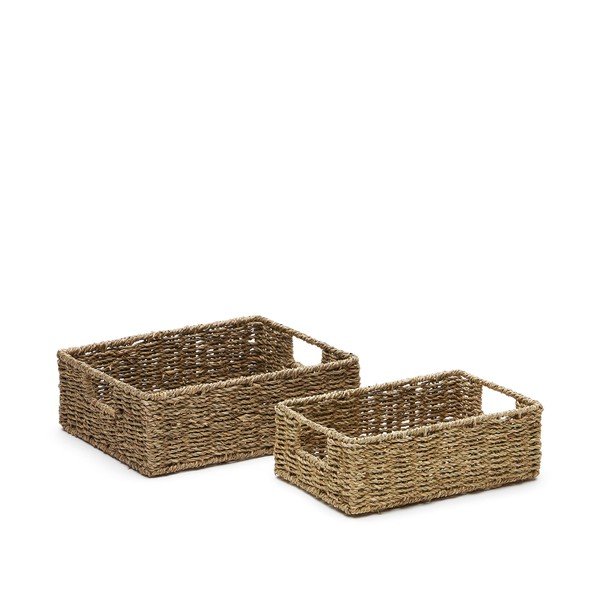 2 mererohust korvi komplektis 36x27x10 cm Tossa - Kave Home