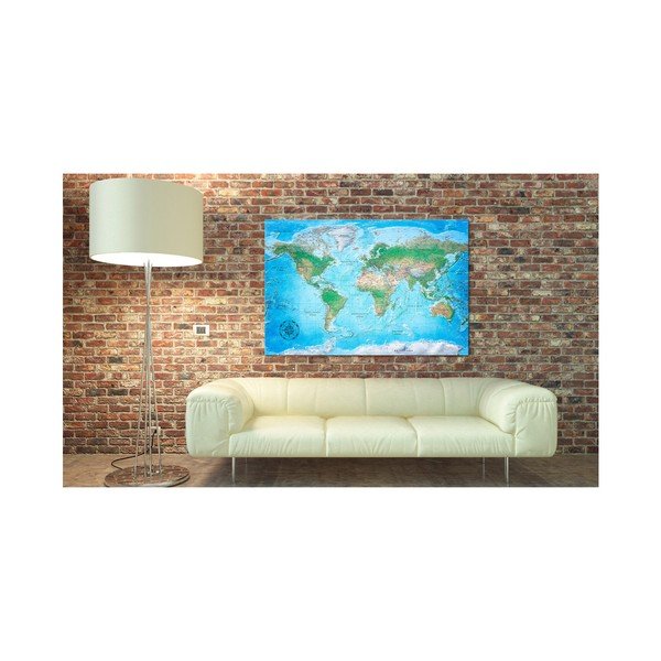 Bimago maailmakaart seinale , 90 x 60 cm Traditional Cartography - Artgeist-image-1