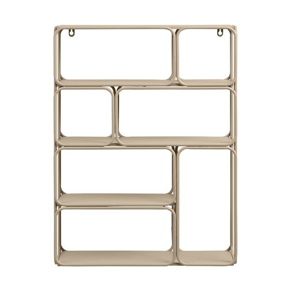 Beež astmeline metallist riiul 48 cm Lanciano - House Nordic