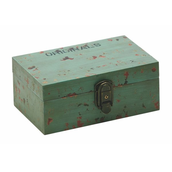 Úložný box Antique Green, 9,5 x 13 x 21
