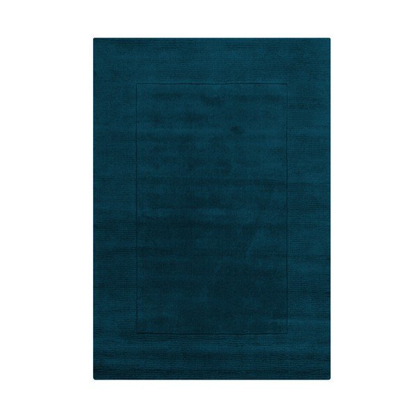 Sinine käsitsi kootud villane vaip 200x290 cm Textured Wool Border - Flair Rugs