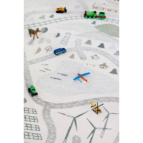 Valge kahepoolne laste vaip , 160 x 230 cm Ülejõe - Narma-image-1