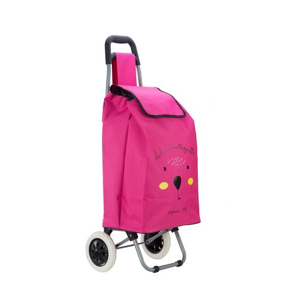 Roosa kaubakott ratastel Lulucastagnette Cosette, 37 l - LULUCASTAGNETTE-image-4