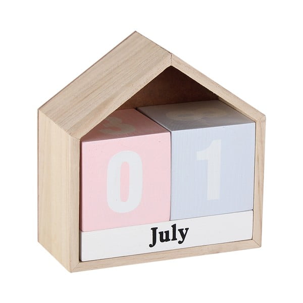 Dřevěný retro kalendář Maiko House