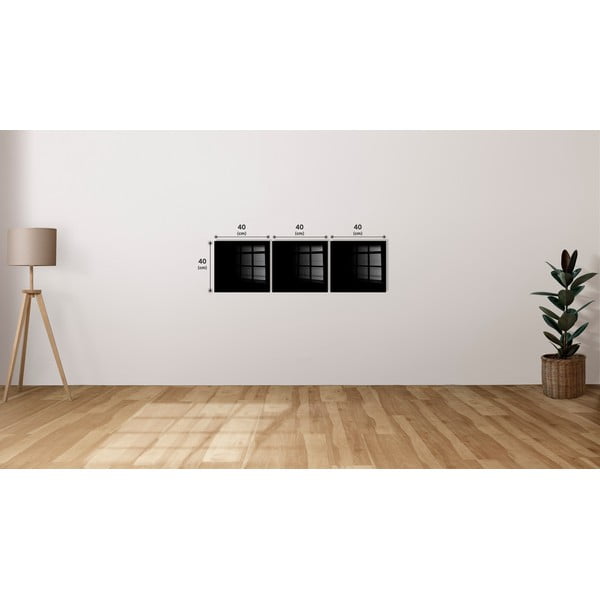 Maalid 3 tk 40x40 cm komplektis City - Wallity-image-3