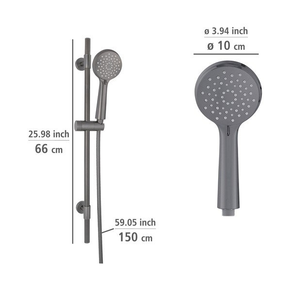 Hall roostevabast terasest dušikomplekt 66cm Young - Wenko-image-3