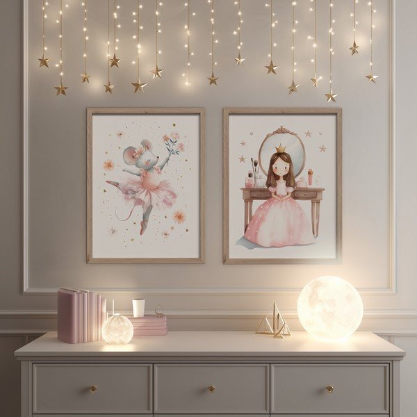Laste pilt 30x40 cm Mouse Ballerina - Styler-image-2