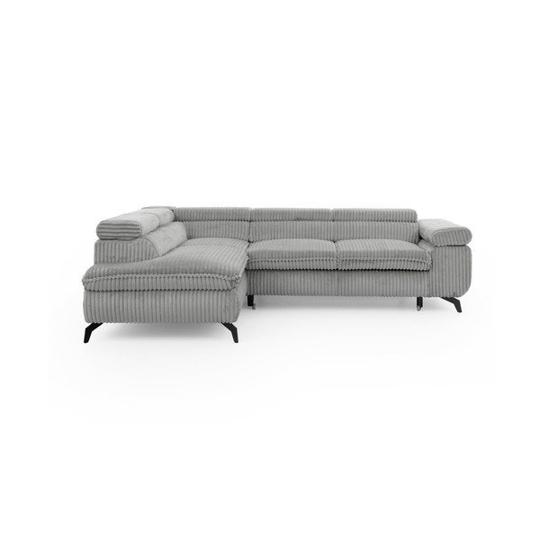 Helehall velvetist nurgadiivan (vasak nurk/L-kujuline) Marbeya - Ropez