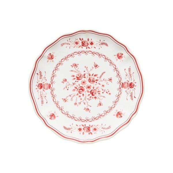 Punane/valge savinõust magustoidutaldrik ø 17 cm Vila - Costa Nova