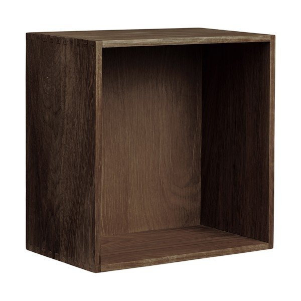 Tumepruun tammepuidust riiul 30 cm Townsville - House Nordic