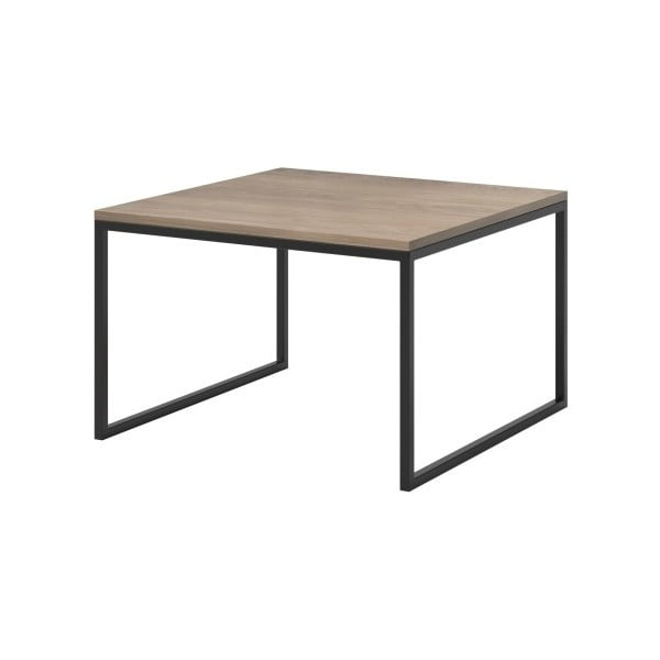 Béžový konferenční stolek s černými nohami MESONICA Eco, 70 x 45 cm