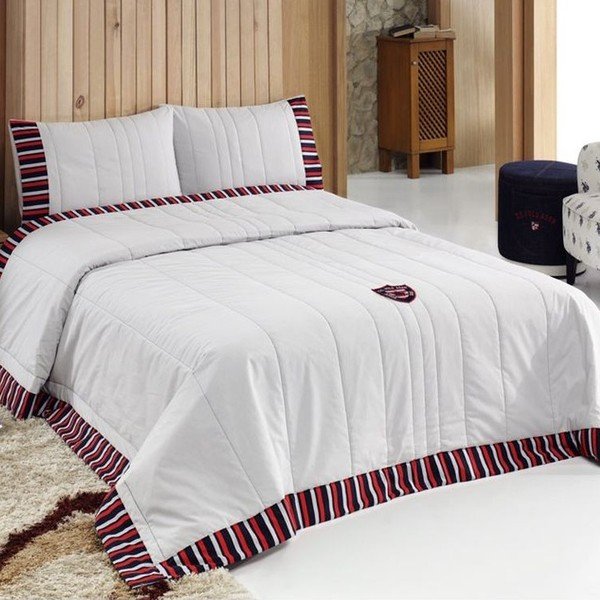 Set přehozu přes postel a polštáře U.S. Polo Assn. Illinois, 180 x 250 cm