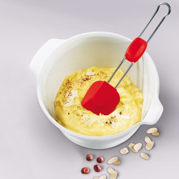 Punane silikoonist pliit Flexxibel Love - Dr. Oetker-image-1