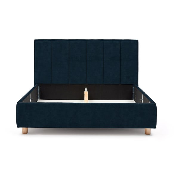 Tumesinine kaheinimesevoodi restiga ja panipaigaga , 160 x 200 cm Wega - ProSpánek-image-3