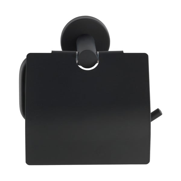 Mattmust seinale paigaldatav roostevabast terasest tualettpaberihoidja Bosio - Wenko-image-2