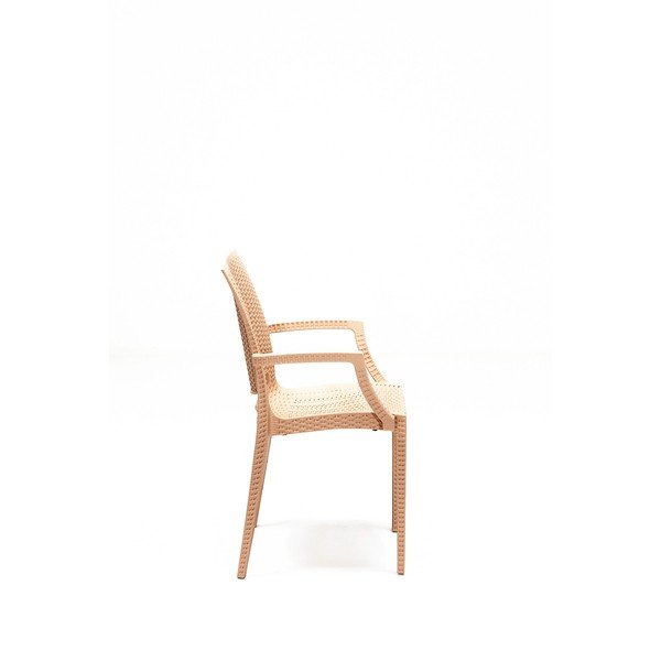 Beež rotangist aiamööbli komplekt 4-le Rattan - Floriane Garden-image-3