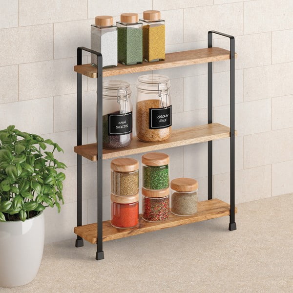 Puidust riiul York - Metaltex-image-1